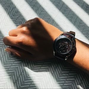 DKNY Tortoise-shell Style Strap Watch